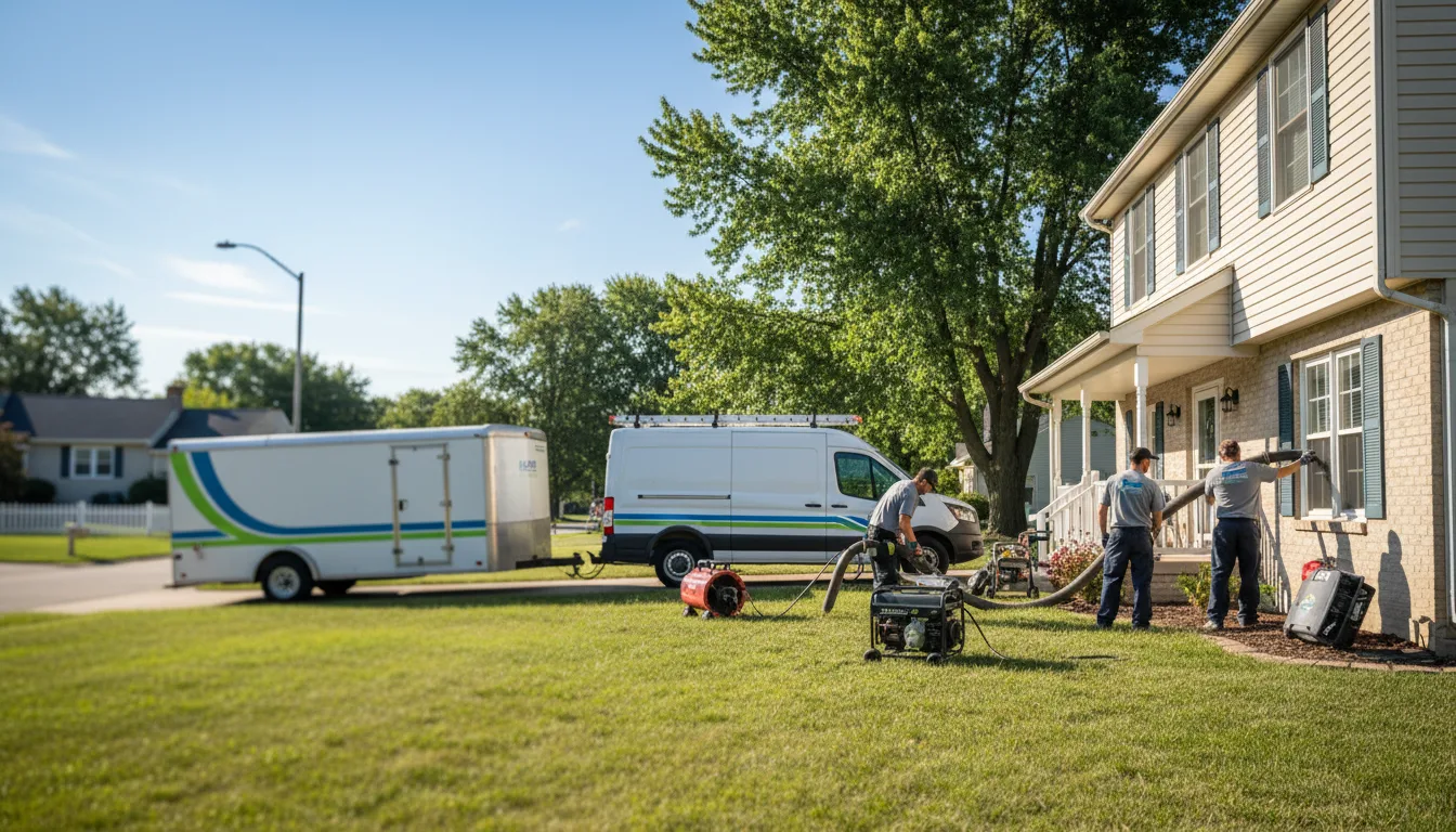 Flooded Basement Restoration And Cleanup With Repair in Montague, MI near me